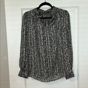 Black and White Zebra Print Women's Top